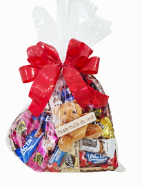Cesta coração de chocolate