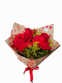 Buquê 3 rosas importadas