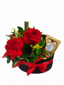 Box luxo rosa importada&Ferrero Rocher