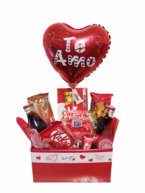 Cesta chocolate&coca-cola Te amo