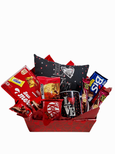 Cesta de chocolate Love